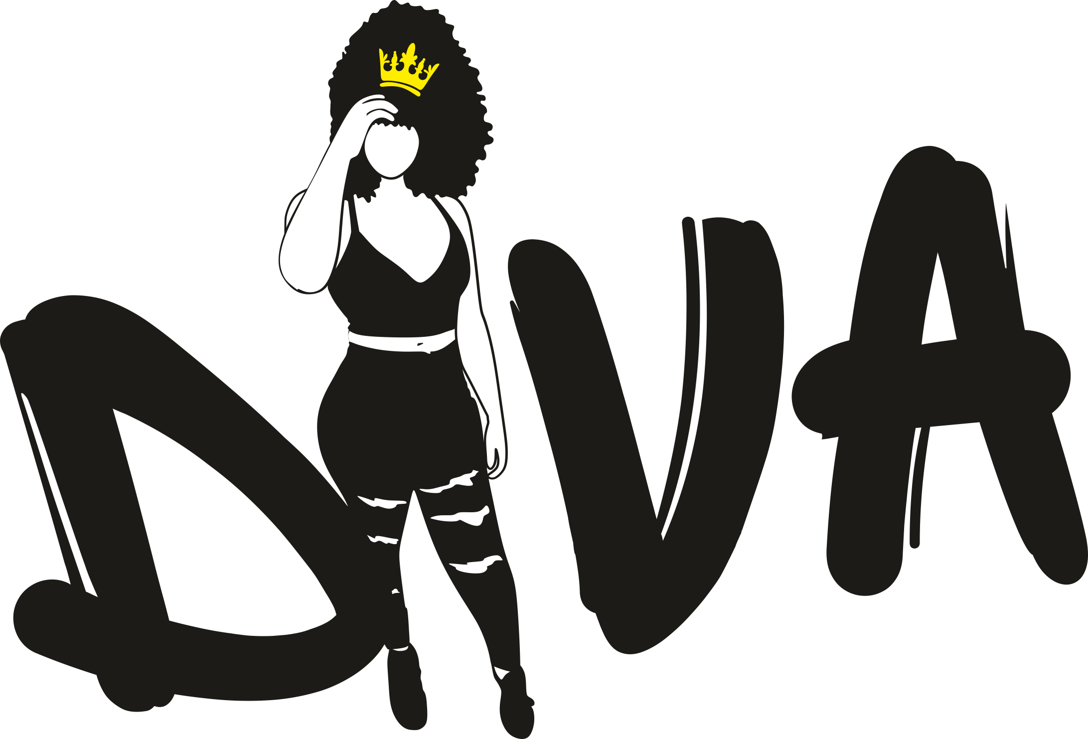 Afroman 7 Outline Outline Svg File Free Vectors